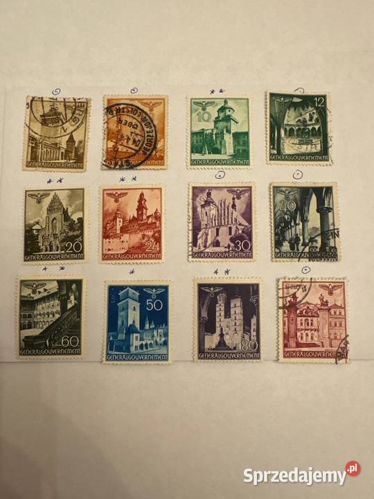 Znaczki GG 1942 r Bielsko-Biała