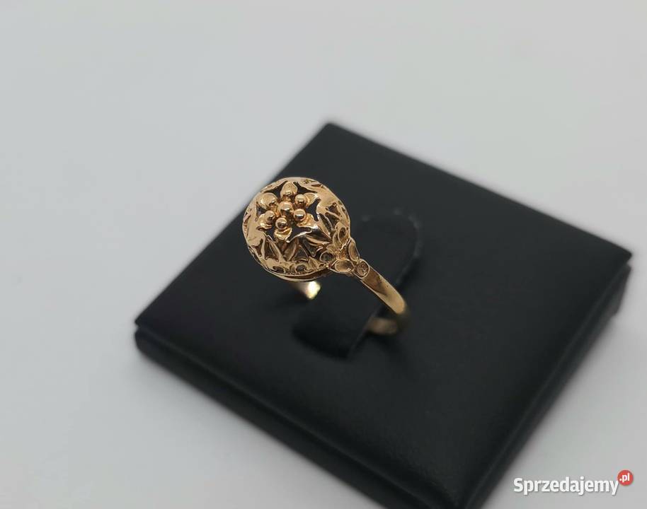 Złoty pierścionek próby 585 235g Rozmiar 18 Pierścionki