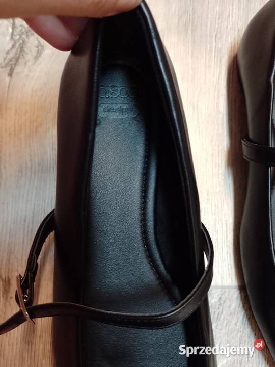 40 ASOS Design Czarne baleriny wieczorowe z małopolskie Kraków