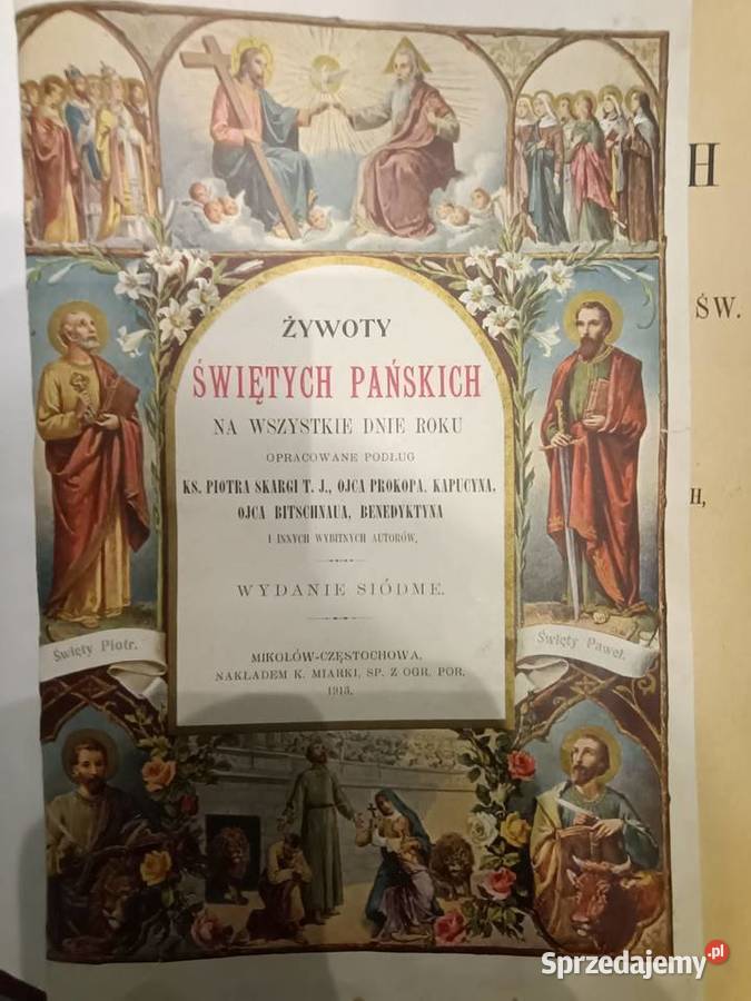 Sprzedam książkę Żywoty Świętych Pańskich siódme lubuskie Zielona Góra