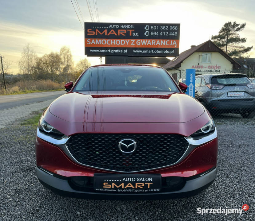 Mazda CX30 Navi Kamera Czerwona Perła Hybryda tempomat śląskie