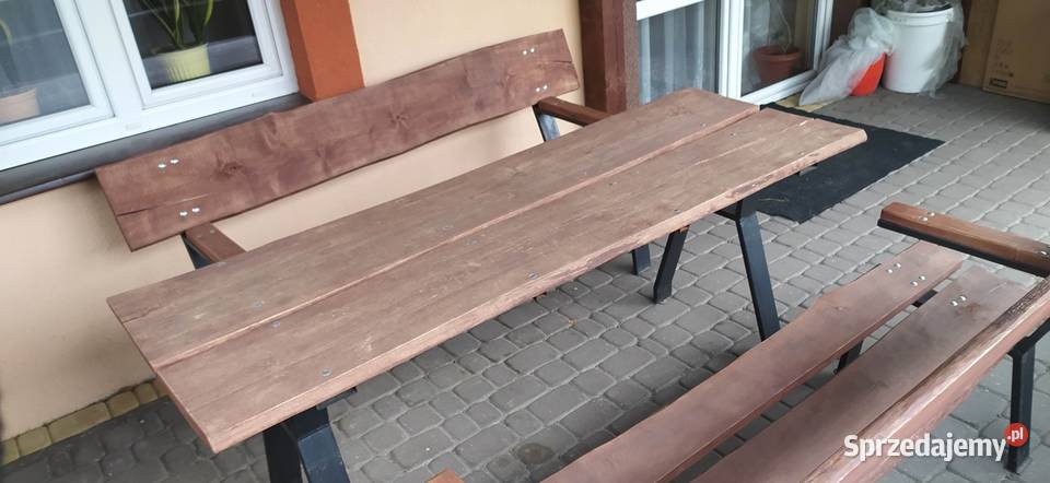 Meble tarasowe ogrodowe stół ławki