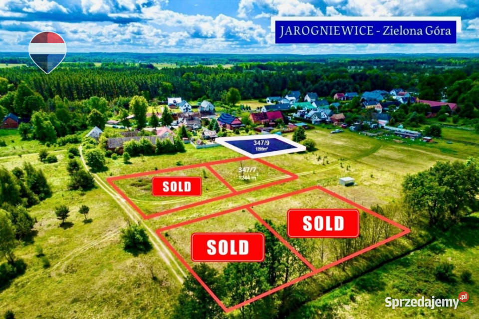 Na sprzedaż działka 3479 Nowe MiastoZielona Góra Jarogniewice sprzedam