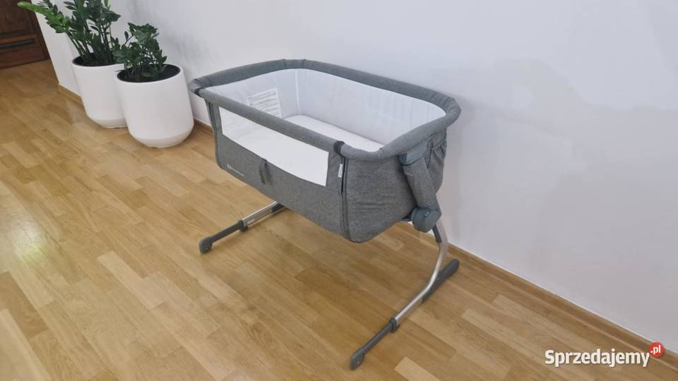 Łóżeczko Dostawne Kinderkraft 2w1 UNO Szare Leżaczki i huśtawki Leżaczki i huśtawki Poznań sprzedam