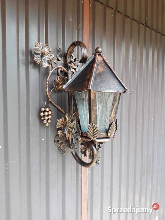 Lampa kinkiet na ścianę Ocynk Oświetlenie Wyposażenie wnętrz Gdów