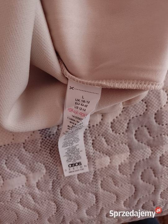 4446 ASOS Design Beżowa kamizelka ołówkowa z Kraków sprzedam