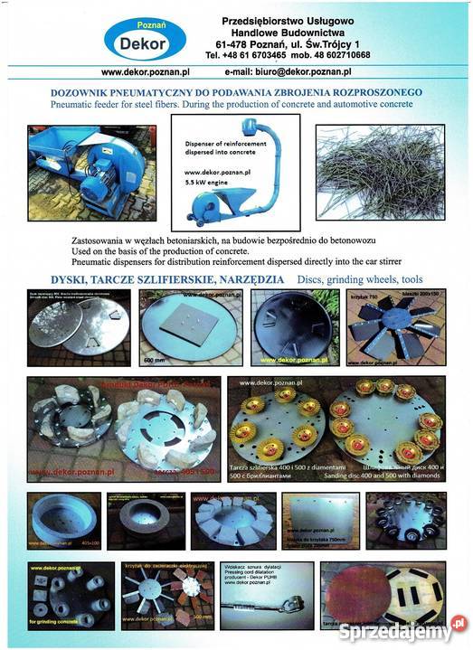 Szlifierka do betonu i lastriko SDW40 Dekor wielkopolskie Poznań