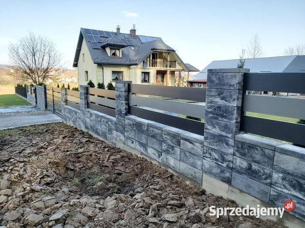 Nowoczesne ogrodzenie aluminiowe ALUBRAM Nowy Sącz