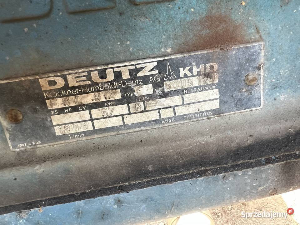 Pompa wody gema deutz F6L 912 uszkodzony Solnica