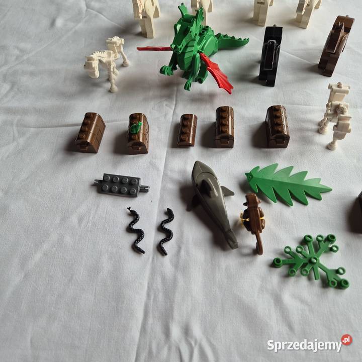 Klocki lego koniki smok skrzynie małpka itd Brzesko