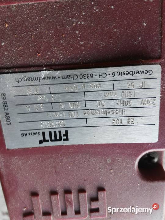 Pompa transferu paliwadiesla Pozostałe Recz