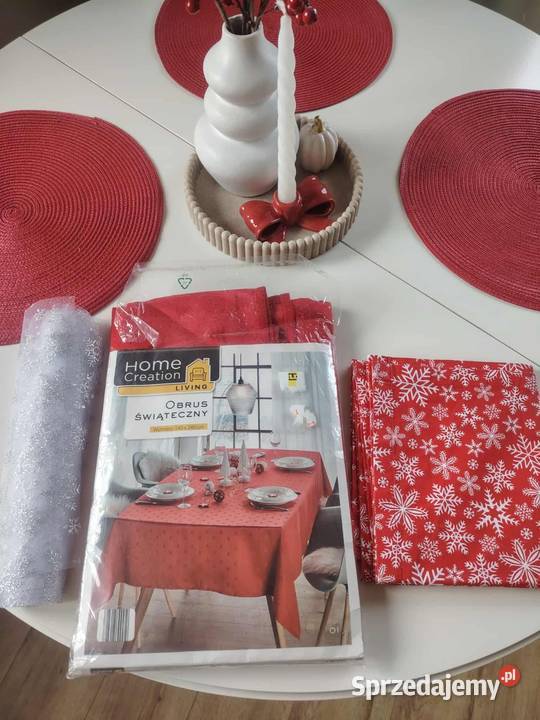 Obrus świąteczny bieżniki Dom i Ogród Nakło nad Notecią