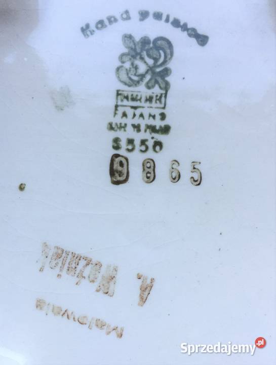 Ceramika Włocławek fajans malowany ręcznie