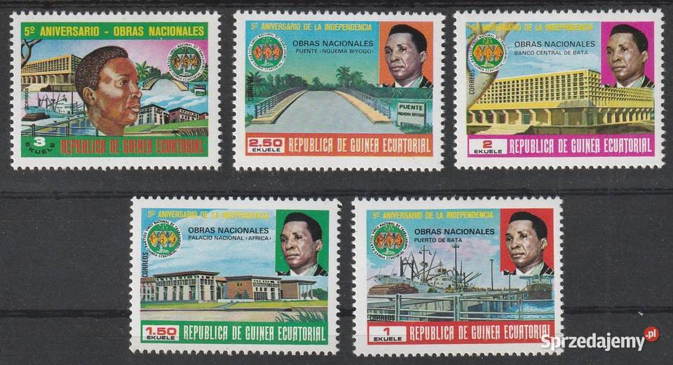 GWINEA RÓWNIKOWA 5 ROCZNICA NIEPODLEGŁO CZYSTE Łódź sprzedam