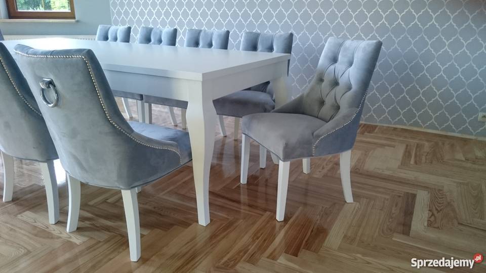 Eleganckie krzesło tapicerowane pikowane z mazowieckie