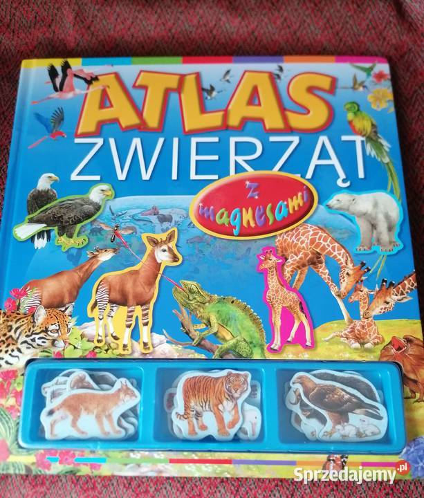 Atlas zwierząt.Książka z magnesami.