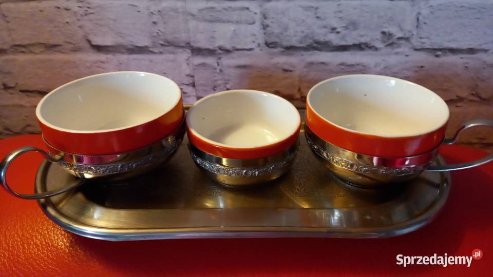 serwis na srebrzonej tacy Pary