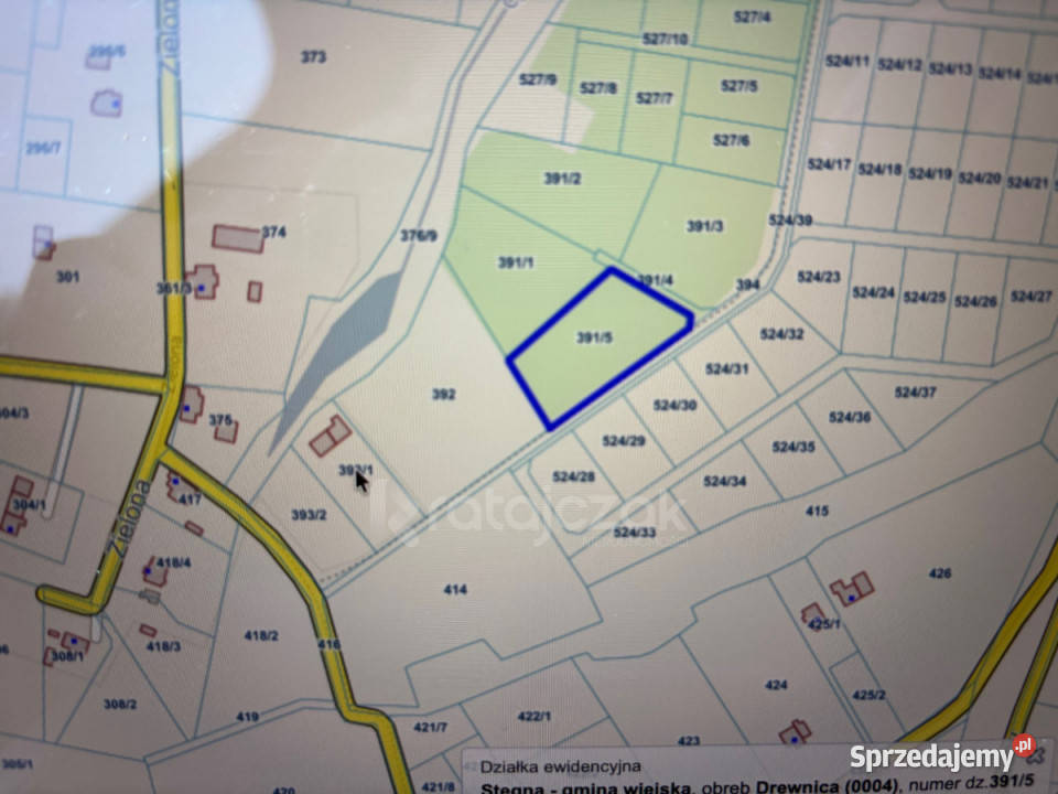 Działka 3356m2 Drewnica Zielona pomorskie sprzedam