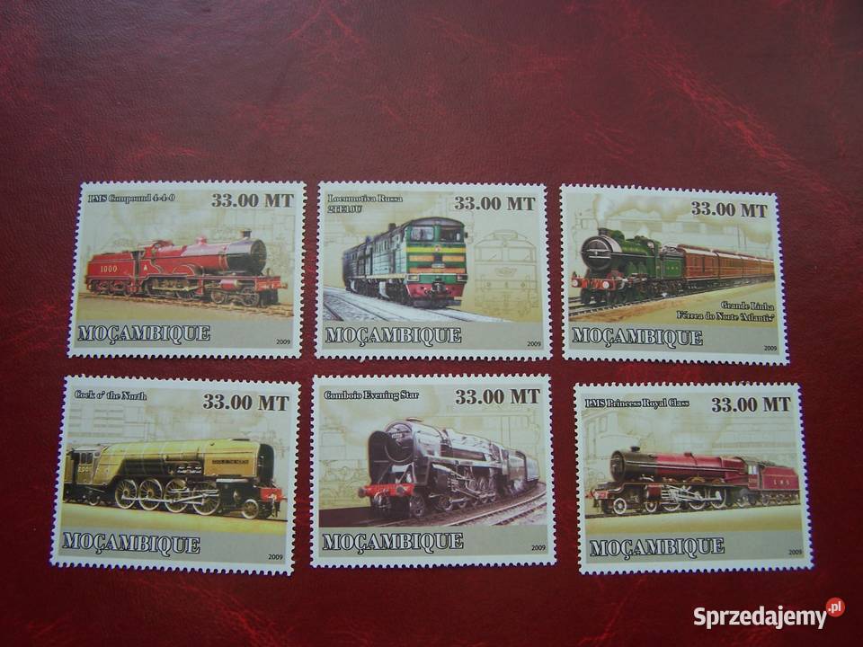 Mozambik 2009 MNH Transport Kolej Stare śląskie Tychy