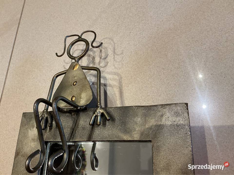 Lusterko Metalowe Rękodzieło Vintage Nowa Sól sprzedam
