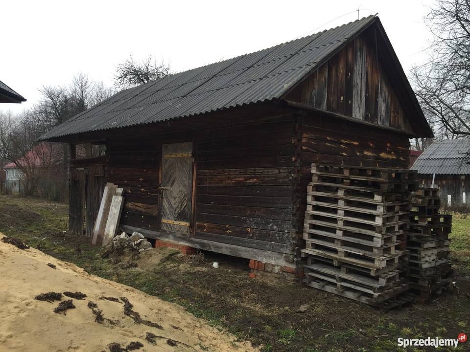 Spichlerz 4 na 5m z bali sosnowych Garaże i miejsca postojowe Wysokie