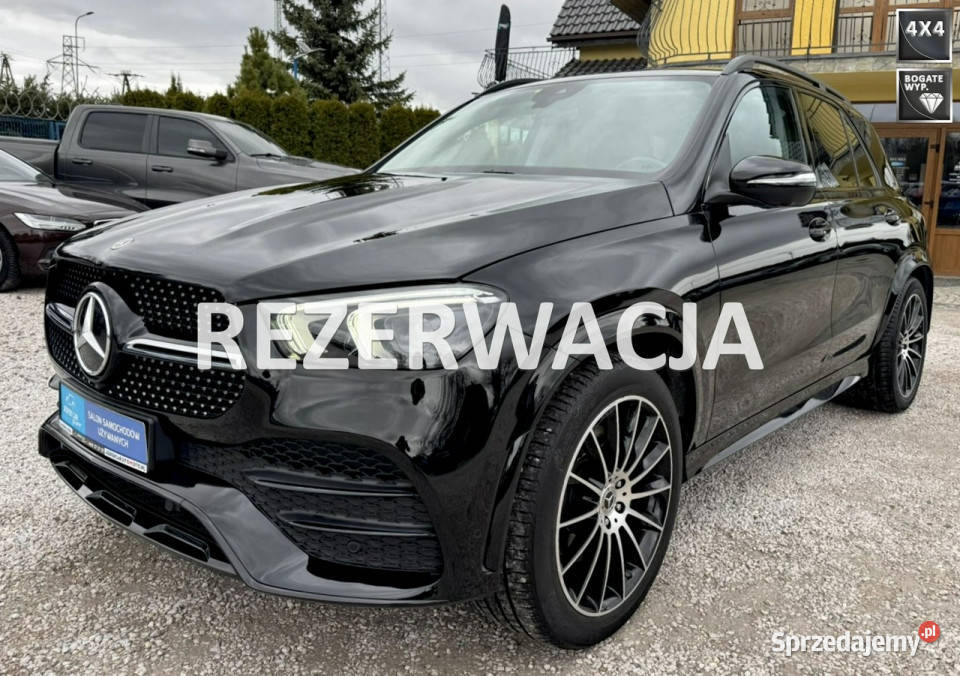 Mercedes GLE 300 AMG Line4MaticPneumatyka W czarny dolnośląskie