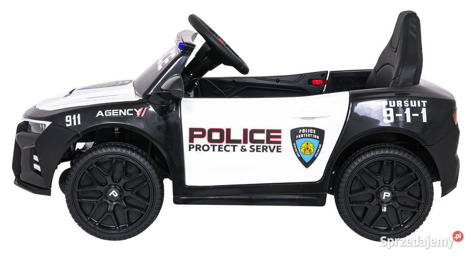 Pojazd Policja 911 Agency Czarny Pojazdy elektryczne i spalinowe sprzedam