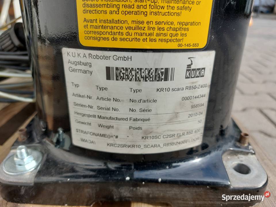 KUKA KR10 R850 Z400 KRC2sr Części do robotów lubuskie Gorzów Wielkopolski