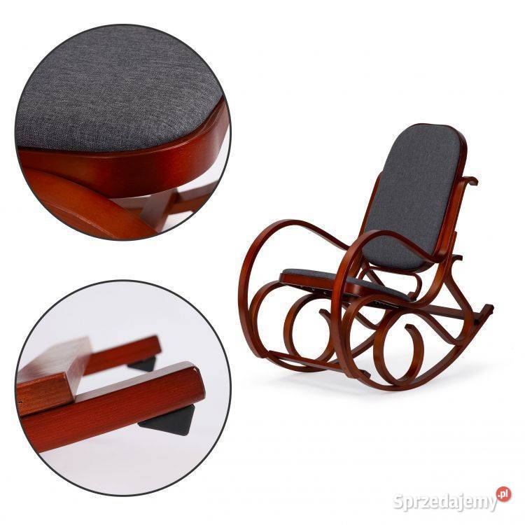 Fotel bujany na płozach bujak na biegunach