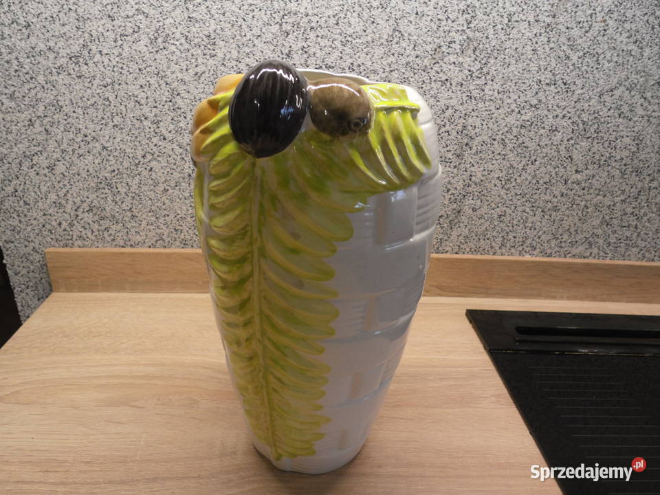 Wazon ceramiczny wypukłe zdobienia Raszków