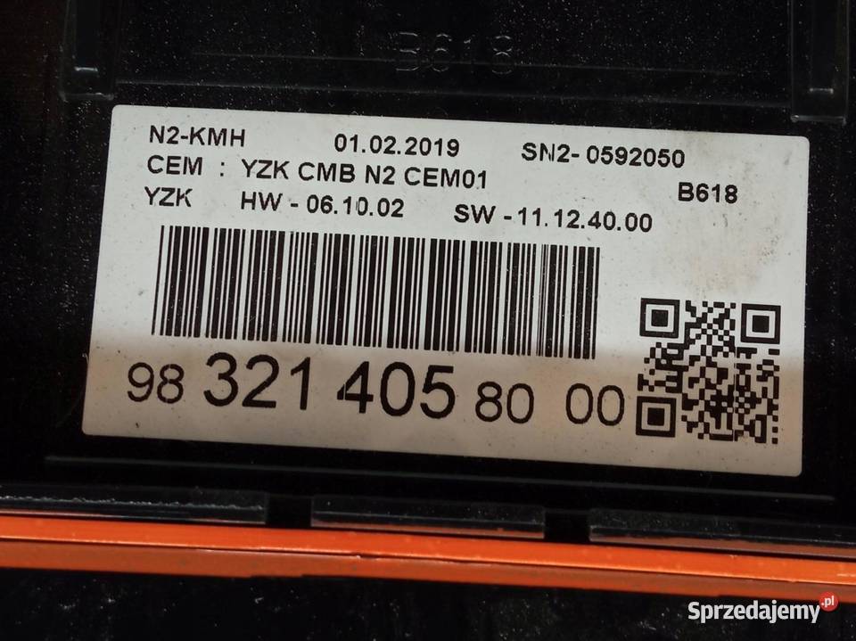 LICZNIK 9832140580 15 HDI Citroen C3 III Motoryzacja świętokrzyskie