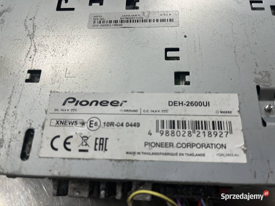 Radio Pioneer DEH2600UI