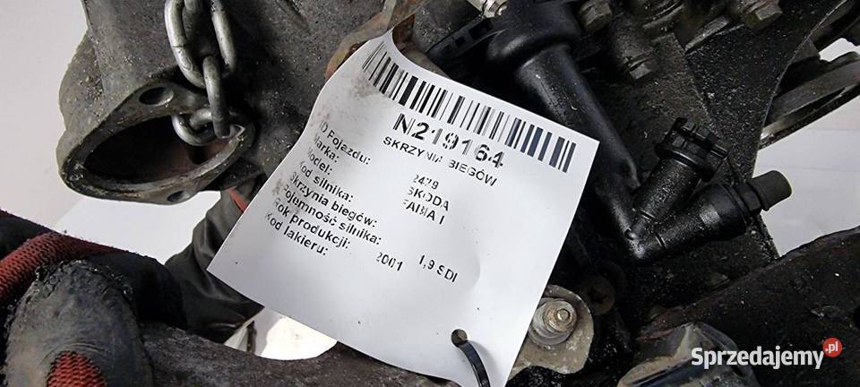 SKRZYNIA BIEGÓW SKODA FABIA I EMH EMJ 14 TDI Lipno