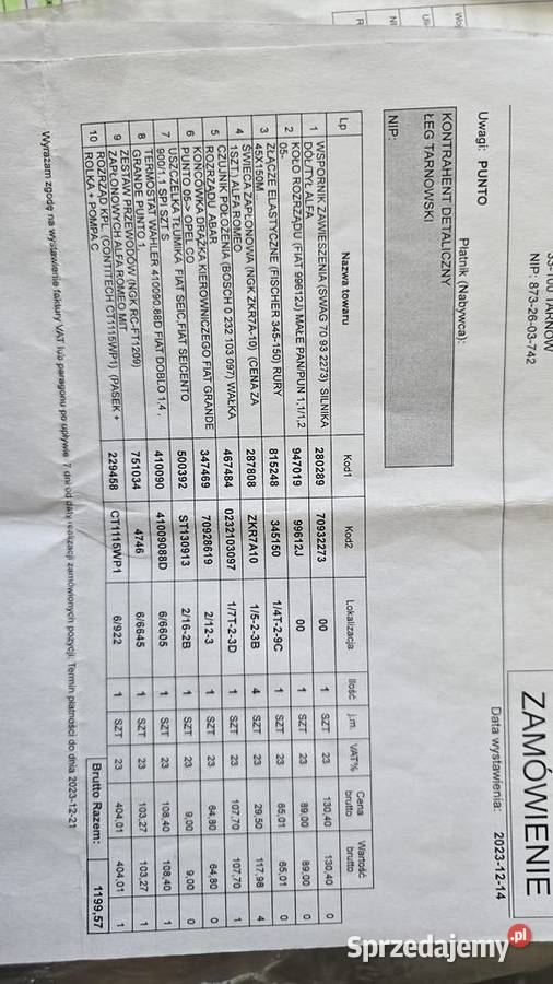 Fiat Punto Evo opłacony z fakturami naprawy auta Jelenia Góra sprzedam