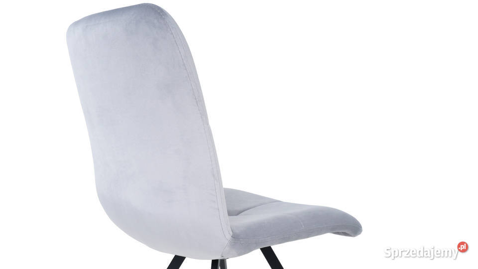 Zestaw Szarych Krzeseł DYLAN metalowe nogi 6 śląskie Gliwice