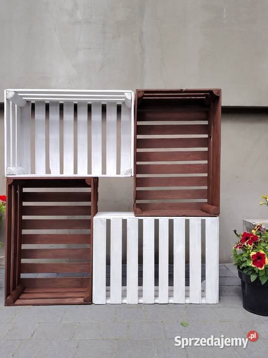 Drewniane Skrzynki Ozdobne na Kwiaty Kwietnik Blizanów Drugi sprzedam