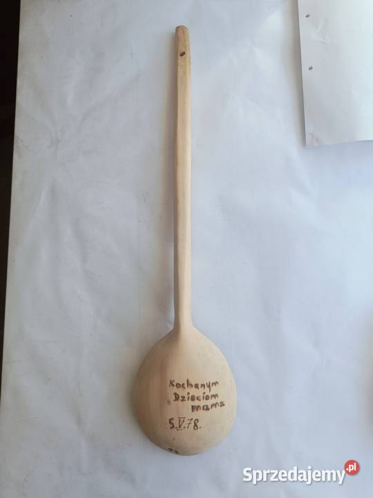 Łycha nabierak drewniana 56 Mieszadło 63 oba Rękodzieło