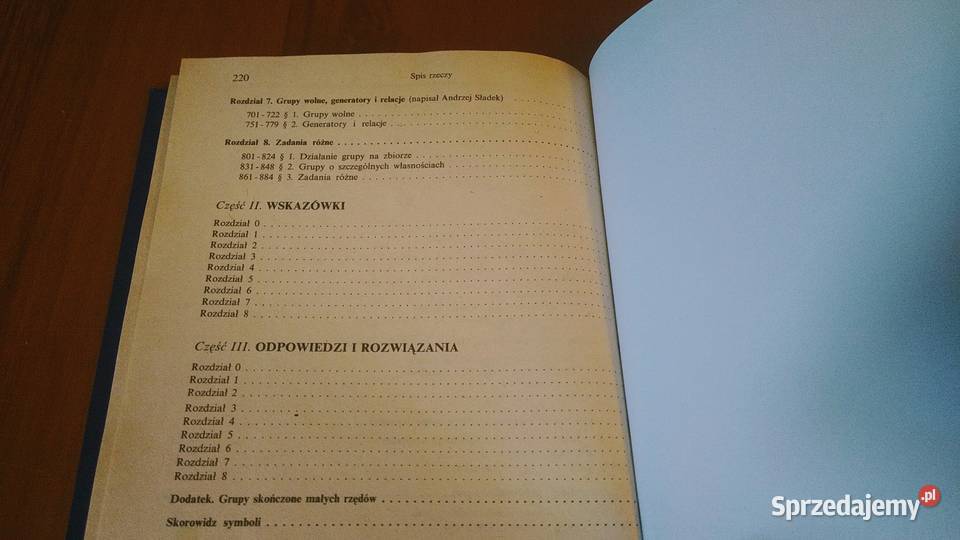 Zbiór zadań z teorii grup Kazimierz Szymiczek ISBN 8301085959