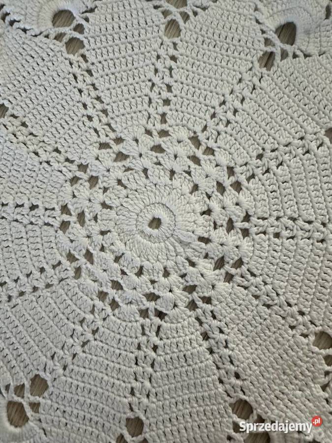 Serweta serwetka szydełko okrągłe cacko 30 łódzkie Łódź