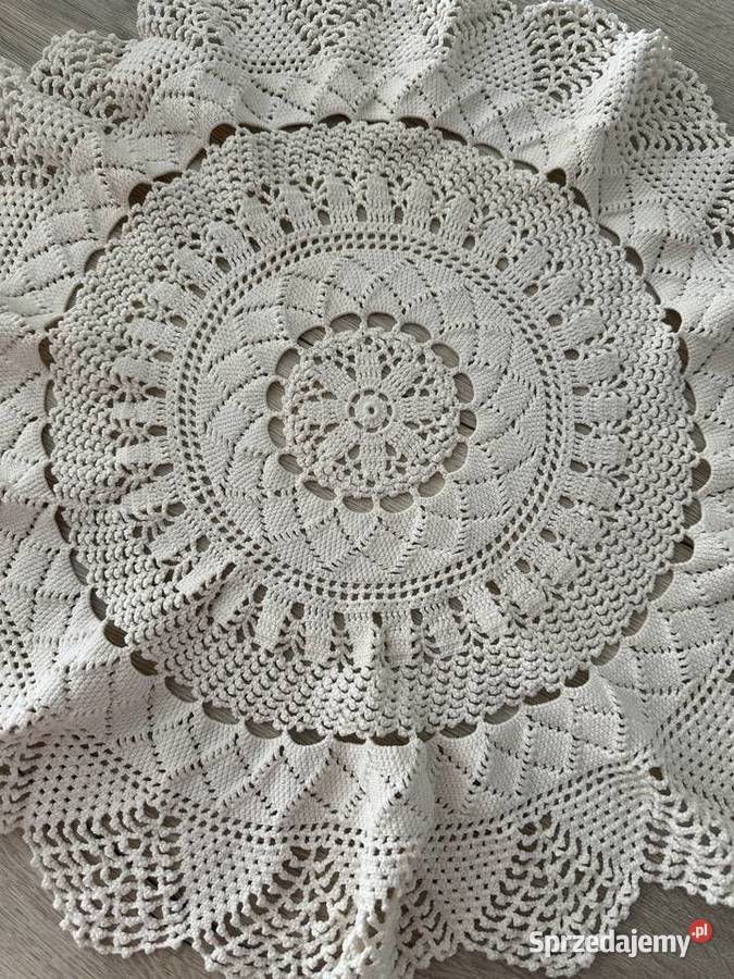 Serweta szydełko śr 60 ecri grnitka Łódź sprzedam
