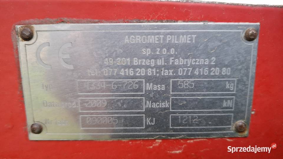Opryskiwacz Pilmet 1200 l 15 metrów Zawieszane Staszic sprzedam