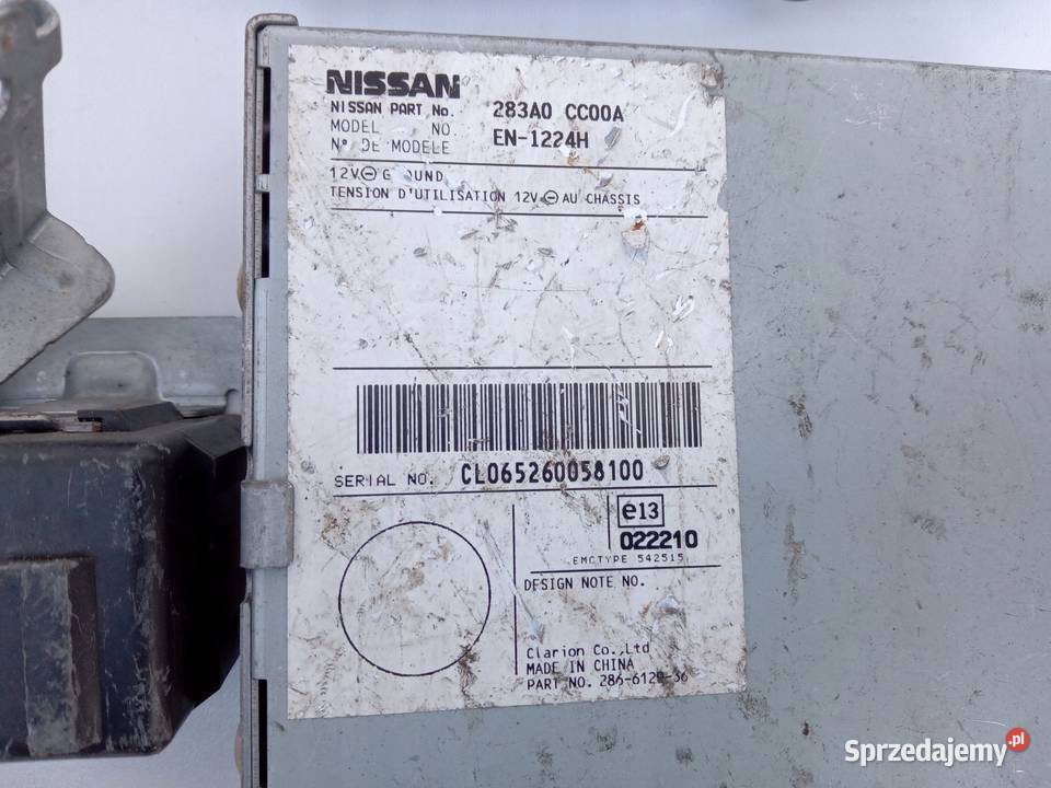 MODUŁ RADIA WZMACNIACZ ANTENY NISSAN MURANO Z50 Układ elektryczny wielkopolskie Nowy Tomyśl