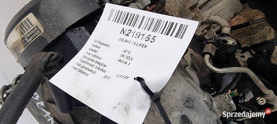 SILNIK SŁUPEK SKODA FABIA I 14 TDI BNM Pozostałe Lipno