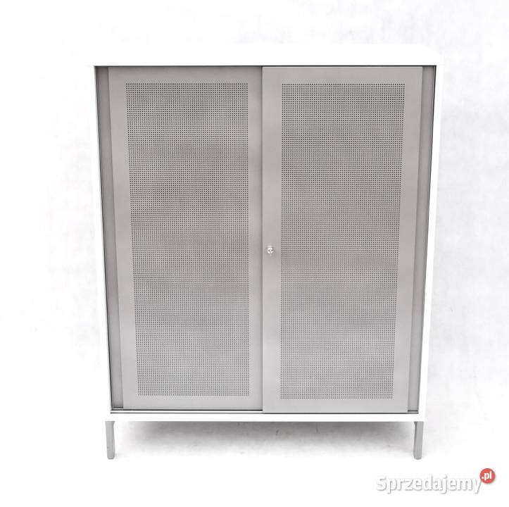 Szafka biurowa Werndl 3 OH szary drzwi metal