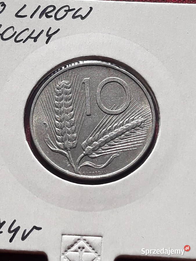 10 Lirów Włochy 1974 r Konin