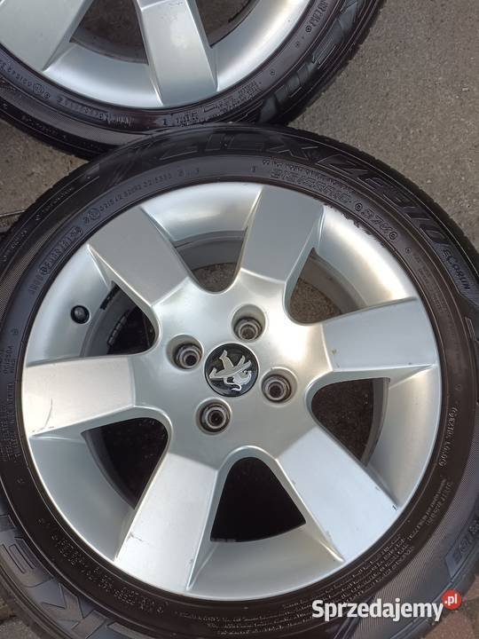 Komplet kół Peugeot 16 4x108 alufelgi opony mazowieckie Ostrołęka