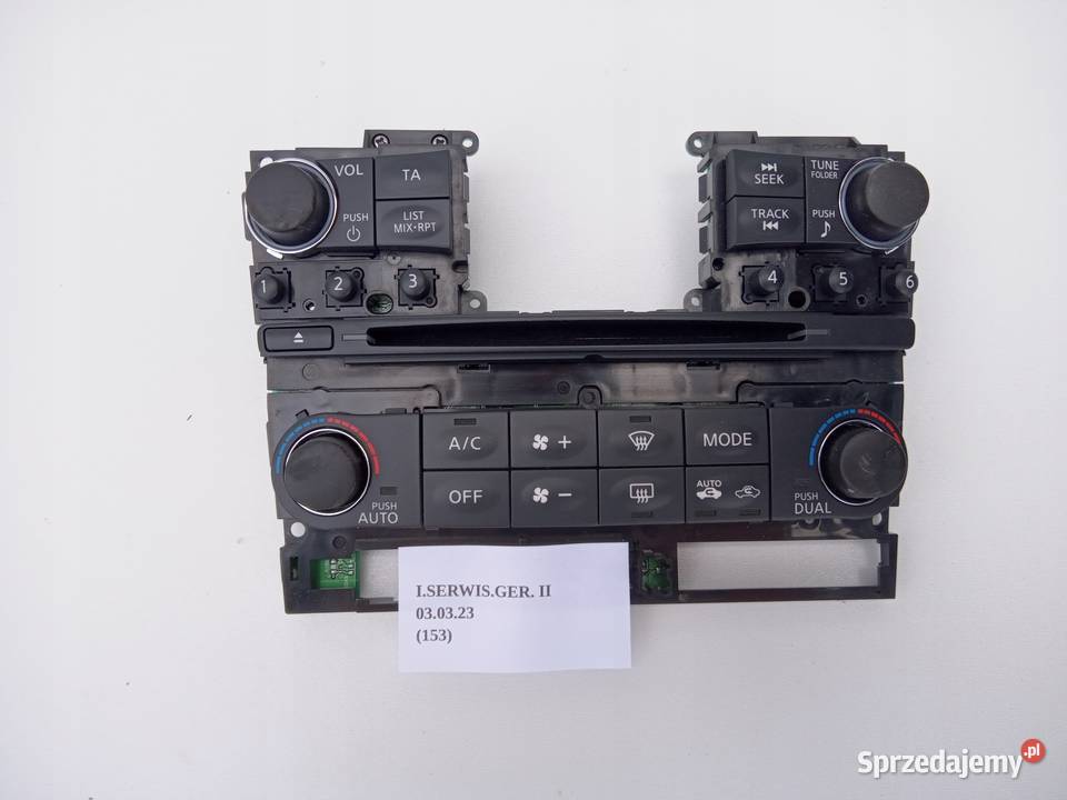 PANEL RADIA KLIMY INFINITI QX70 FX30 FX35 FX37 Wyposażenie wnętrza Nowy Tomyśl
