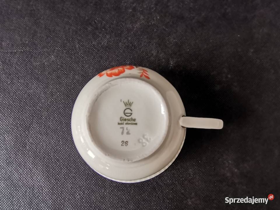 Stara przedwojenna filiżanka porcelana Giesche Porcelana i szkło śląskie sprzedam