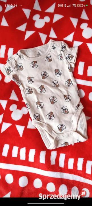 Nowy zestaw 4pak bodów Disney baby unisex Warszawa