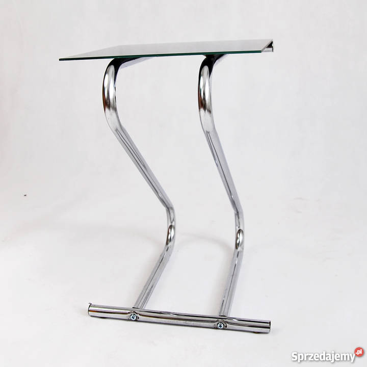 Chromowany stolik kawowy kwietnik PRL lata 70 Meble Warszawa